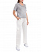 Белые брюки с карманами карго 5 Preview | Фото 4