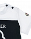 Белая футболка с черной полосой Moncler | Фото 4