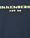 Темно-синий свитшот с желтым лого Bikkembergs | Фото 3