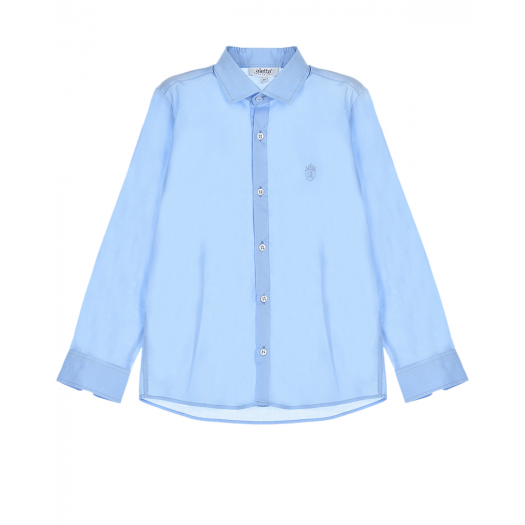 Голубая рубашка с вышитым гербом Aletta | Фото 1