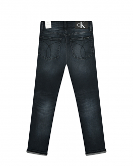 Темно-серые джинсы slim fit Calvin Klein Серый, арт. IB0IB01078 1BJ BLUE BLACK | Фото 2