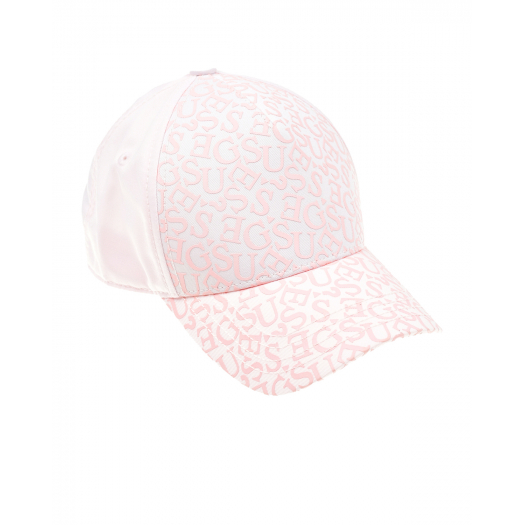 Розовая кепка со сплошным лого Guess | Фото 1