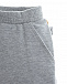 Серые спортивные брюки с принтом Sanetta Kidswear | Фото 3