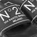 Черные шлепанцы с белым логотипом No. 21 | Фото 6