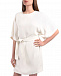 Белое платье свободного кроя с поясом Parosh | Фото 6