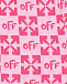 Розовые шорты со сплошным лого Off-White | Фото 3