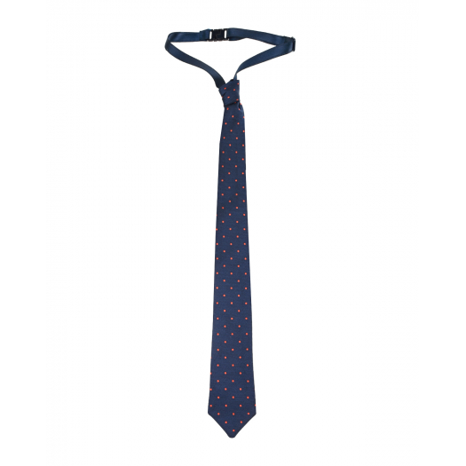 Синий галстук в красный горошек Aletta | Фото 1