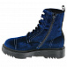 Синие бархатные ботинки Emporio Armani | Фото 4