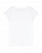 Белая футболка с лого из стразов Monnalisa | Фото 2