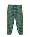 Спортивные зеленые брюки GUCCI | Фото 2