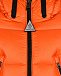 Оранжевая куртка-пуховик с капюшоном Moncler | Фото 3