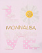 Розовая футболка с принтом &quot;Love&quot; Monnalisa | Фото 4