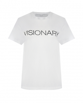 Белая футболка с принтом &quot;Visionary&quot; IRO Белый, арт. 22SWP19VISIONA WHITE WHI0122S | Фото 1