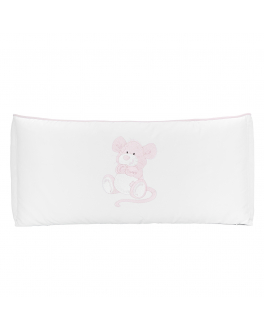 Бампер для кроватки &quot;Mousy&quot; 125х65 см, белый/розовый A&A Baby Glam , арт. SWMW70/02/17 | Фото 2