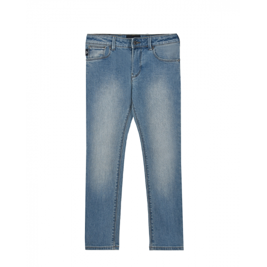 Базовые slim fit джинсы Emporio Armani | Фото 1