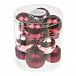 Набор шаров 8 см, 12 шт, бордо-розовый Inges Christmas | Фото 2