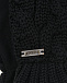 Черные варежки с флисовыми вставками Il Trenino | Фото 2