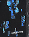 Черные бермуды с синим цветочным принтом Neil Barrett | Фото 3