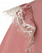 Розовая пижама с отделкой белым кружевом AMIKI | Фото 5