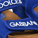 Ярко-синие сандалии с белым лого Dolce&Gabbana | Фото 7