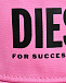 Бейсболка с черным лого, розовая Diesel | Фото 3