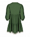 Зеленое платье с вышивкой на рукавах  | Фото 3