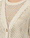 Вязаный кардиган бежевого цвета Pietro Brunelli | Фото 11