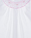 Белый комбинезон с розовой вышивкой Kissy Kissy | Фото 3