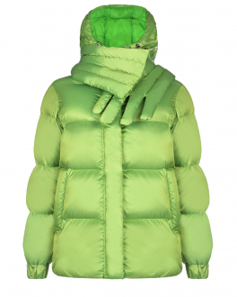 Зеленая куртка с шарфом Vivetta Зеленый, арт. V2MJ021 V520 5289 | Фото 1
