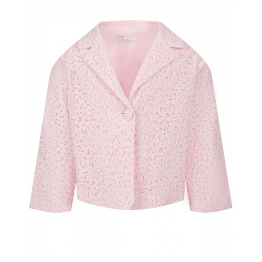 Розовый пиджак с кружевной отделкой Miss Grant | Фото 1