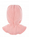 Розовая шапка-шлем со снежинками из страз Chobi | Фото 2