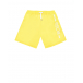 Желтые шорты для купания с логотипом  | Фото 1
