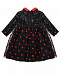 Черно-красное платье с пайетками Aletta | Фото 2