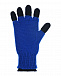 Черно-синие перчатки из шерсти Il Trenino | Фото 3