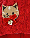 Красная шапка с аппликацией &quot;кошка&quot; Chobi | Фото 3