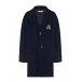 Синее пальто с накладными карманами Dolce&Gabbana | Фото 1