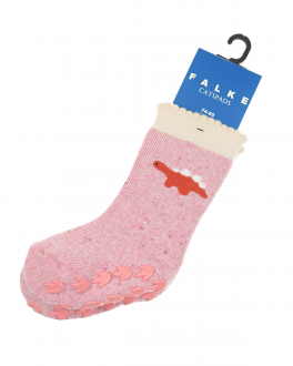 Розовые носки с декором &quot;динозавр&quot; Falke Розовый, арт. 10562 8386 | Фото 1