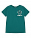 Комплект с принтом мяча и логотипом футболка + бермуды, зеленый Bikkembergs | Фото 2