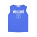 Синяя футболка без рукавов Moschino | Фото 1