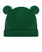 Зеленая шапка с аппликацией &quot;медвежонок&quot;  | Фото 2