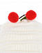 Шерстяная шапка с маленькими красными помпонами Catya | Фото 3
