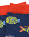 Синие носки с разноцветными рыбками Story Loris | Фото 2