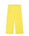 Желтые спортивные брюки с разноцветным лого  | Фото 3