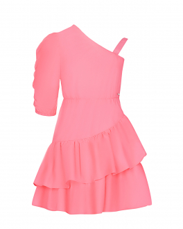 Розовое асимметричное платье TWINSET Розовый, арт. 221GJ2Q10 6650 | Фото 1
