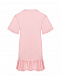 Розовое платье с принтом &quot;медвежонок из лого&quot; Moschino | Фото 2
