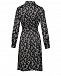 Черное платье с принтом &quot;ромашки&quot; Pietro Brunelli | Фото 5