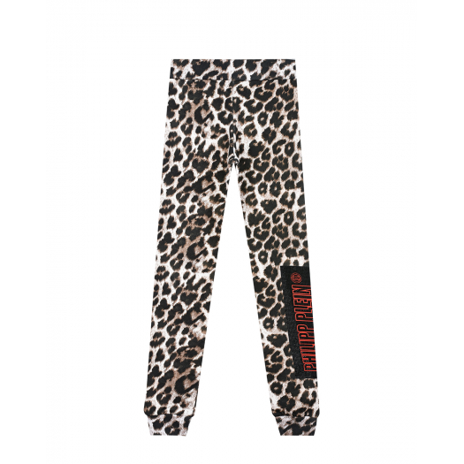Леопардовые спортивные брюки Philipp Plein | Фото 1