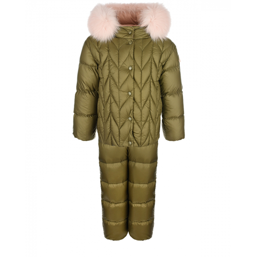 Комплект: куртка и полукомбинезон, хаки Moncler | Фото 1