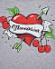 Серая футболка с принтом Monnalisa | Фото 3