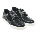 Черные туфли с логотипом на липучке Dolce&Gabbana | Фото 1